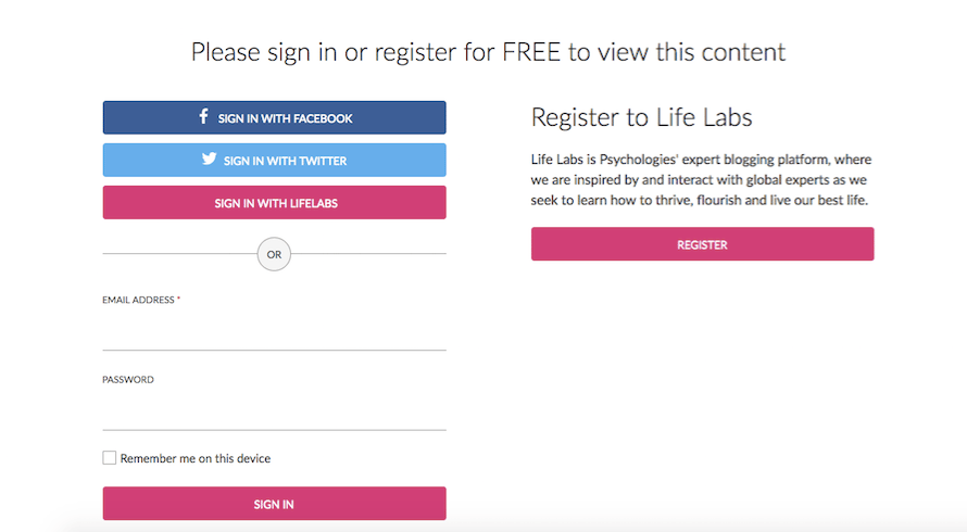 Helping you drive user registrations